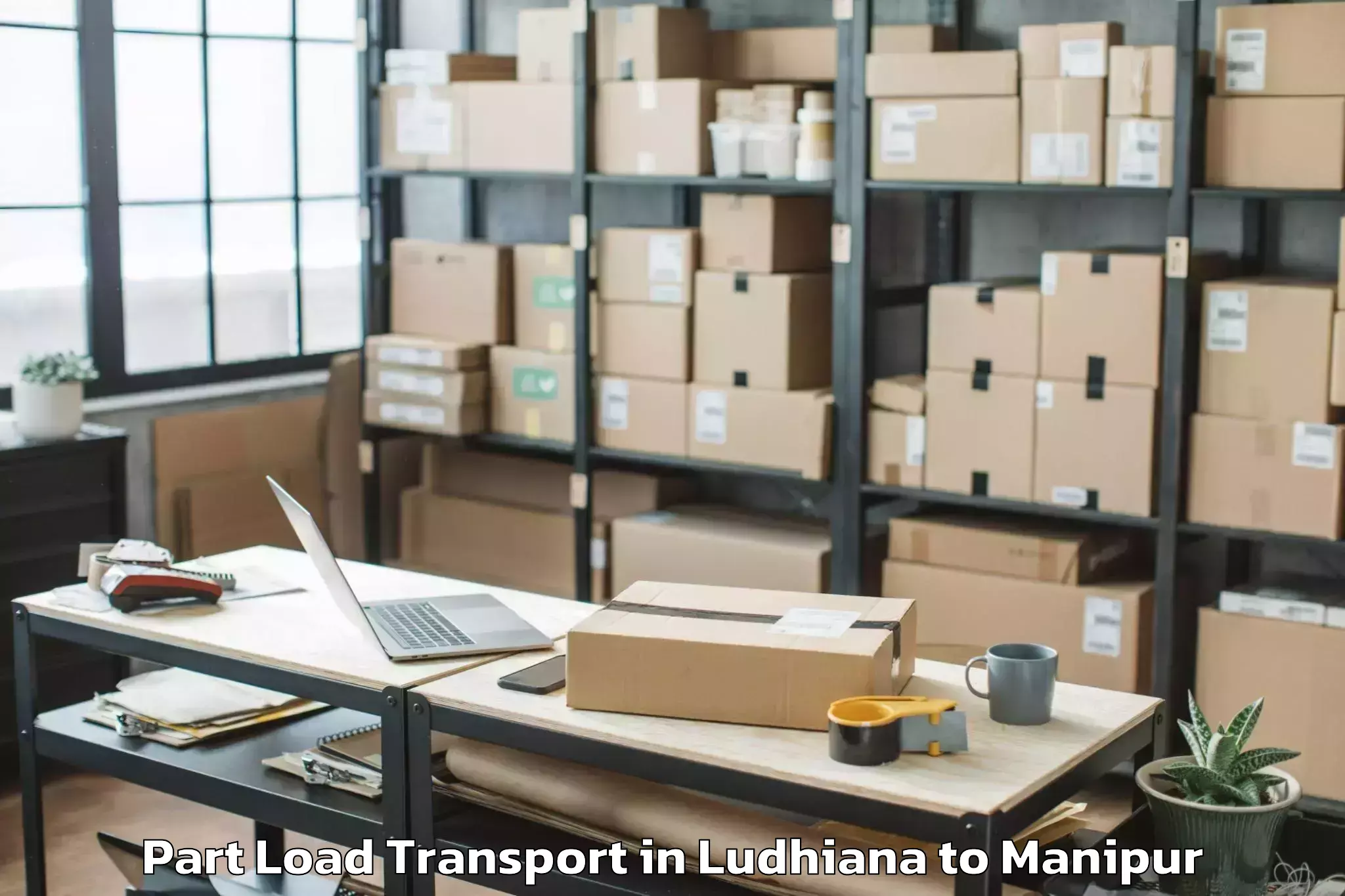 Book Ludhiana to Tipaimukh Part Load Transport